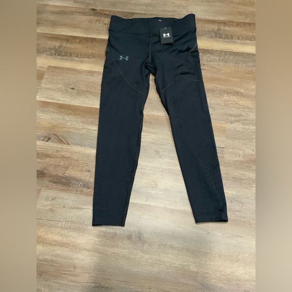 Under Armour Men’s Speed Pocket Cold Gear Compression Tights 1361489 Black Sz L - Picture 1 of 11